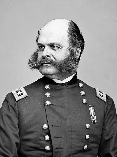 450px-ambrose_everett_burnside 20 Manliest Mustaches and Beards From Facial Hair History